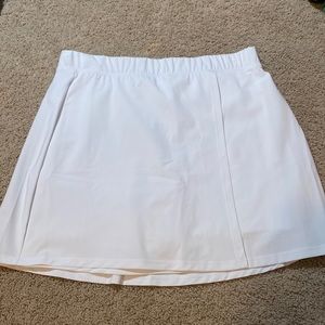 Abercrombie and Fitch White Tennis Skirt with Built in Shorts